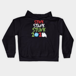 2020 stink stank stunk christmas tree Kids Hoodie